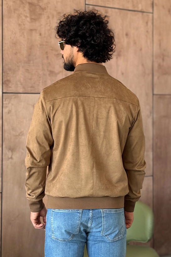 Мужской бежевый бомбер Loro Piana