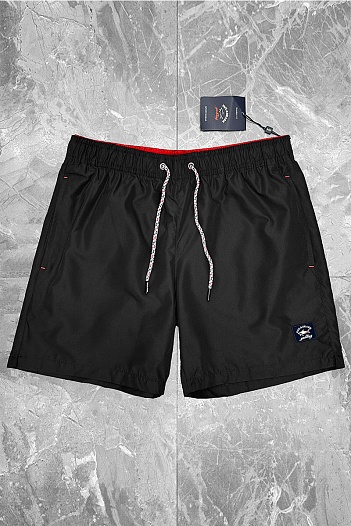Мужские чёрные шорты Paul & Shark logo-patch   