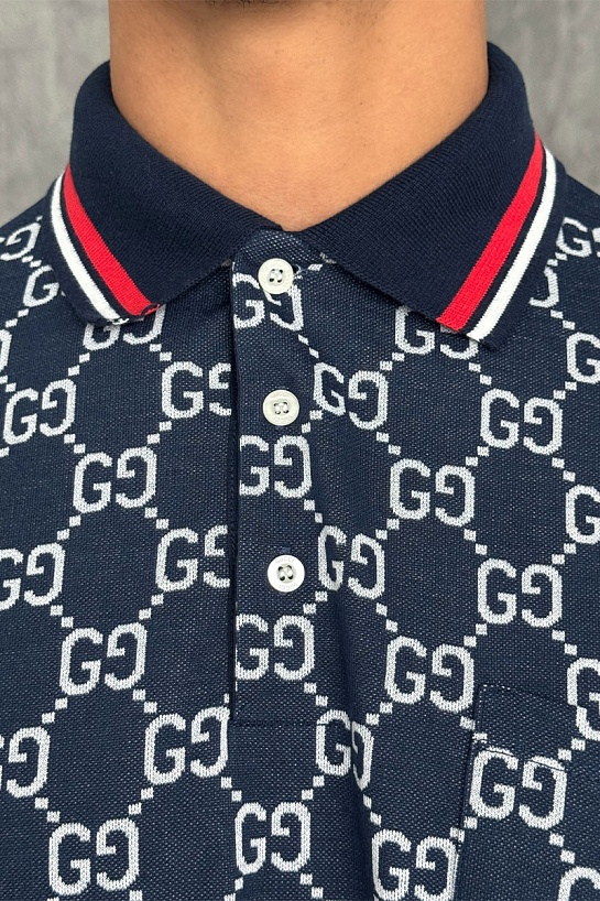 Мужское поло Gucci GG monogram