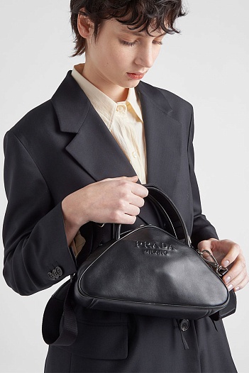Кожаная сумка Prada Triangle 25x15x11 см (3 расцветки)   