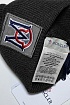 Брендовая шапка Moncler тёмно-серого цвета