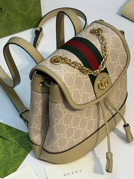Рюкзак Gucci Ophidia Premium 20.5x20x12 см - Beige