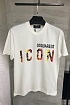 Футболка белого цвета Dsquared2 Icon tropical