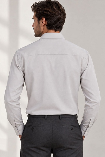 Мужская серая рубашка Kiton premium   