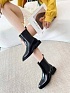 Женские кожаные ботинки Alexander Wang чёрного цвета