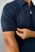 Мужское поло Stefano Ricci Eagle zip-neck - Navy