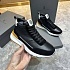 Кожаные кроссовки с мехом Brunello Cucinelli high-top - Black