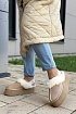 Замшевые женские слиперы с мехом UGG Funkette Platform