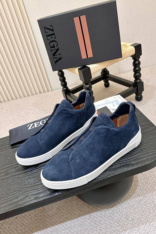 Мужские кроссовки Ermenegildo Zegna Triple Stitch - Navy