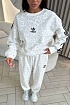 Женский костюм Adidas белого цвета