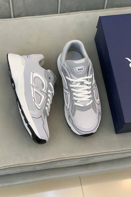 Мужские серые кроссовки Dior B30