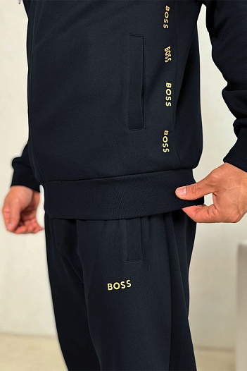 Мужские тёмно-синие штаны Hugo Boss   