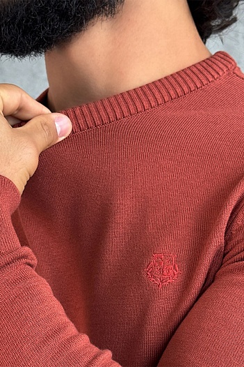 Мужской красный джемпер Loro Piana   