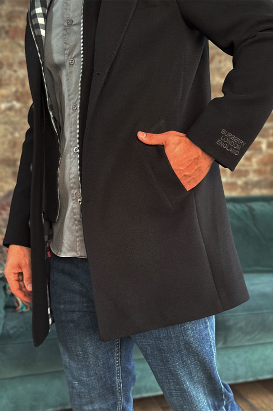 Мужское пальто Burberry London England - Black