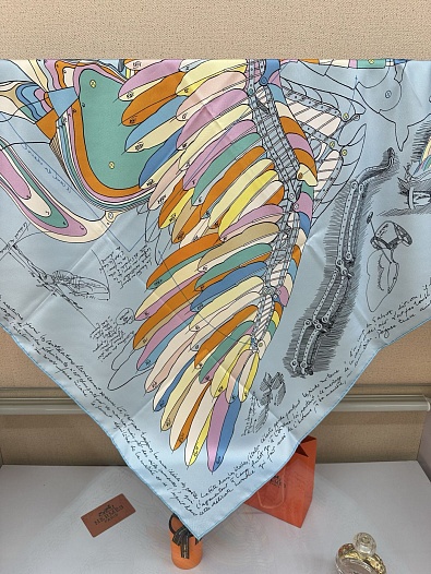 Платок Hermes Harnais Le Pegase premium 87x88 см   