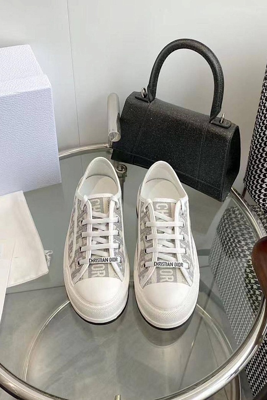 Женские кеды на платформе Dior Walk'n' Premium - Grey