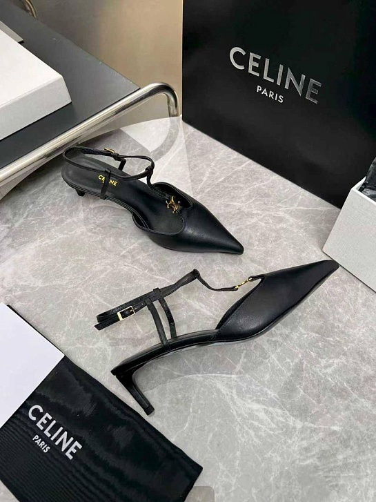Женские кожаные туфли Celine premium