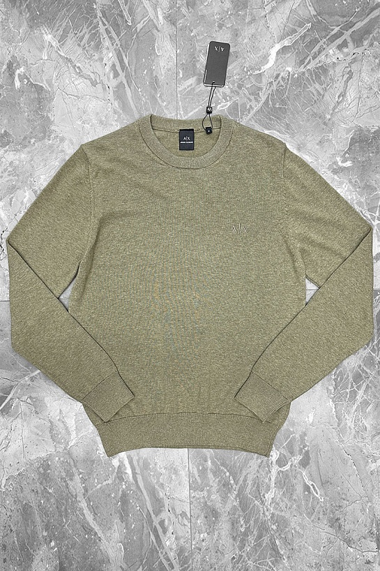 Мужская зелёная кофта Armani Exchange