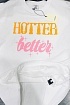 Оверсайз футболка Vetements Hotter Than Your Ex - White