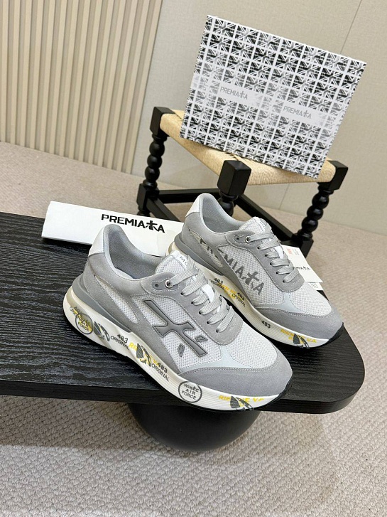 Мужские кроссовки Premiata Moe Run - White