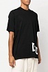 Мужская чёрная футболка Dsquared2 logo-print