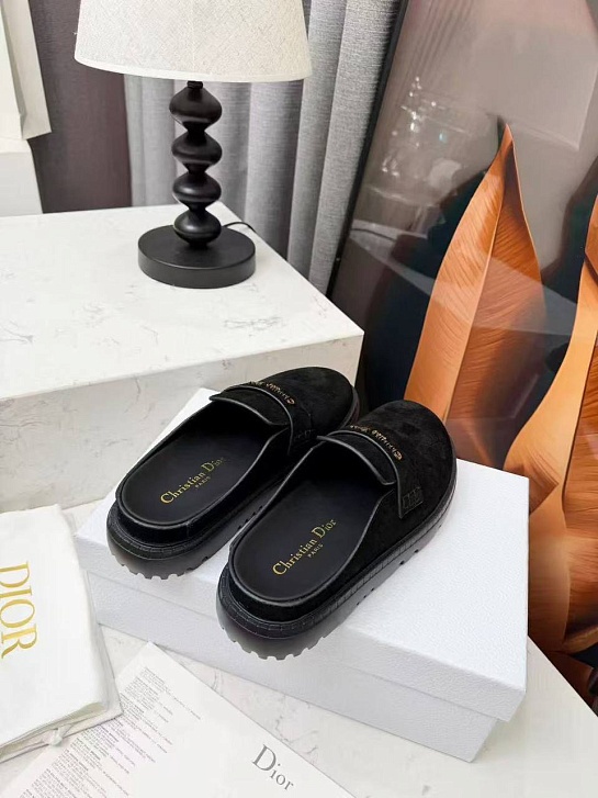 Женские замшевые мюли Dior Boy