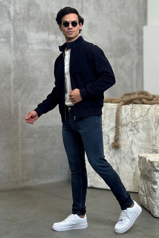 Мужская кожаная куртка Prada premium