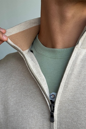 Мужская кофта Polo Ralph Lauren pony-embroidered - Beige   