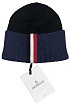 Мужская брендовая шапка Moncler- Black / Navy