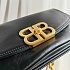 Кожаная сумка Balenciaga Bb Soft Flap 23x12 см - Black / Gold