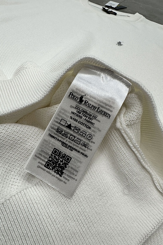 Мужской джемпер Polo Ralph Lauren pony-embroidered - White