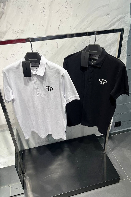 Мужское чёрное поло Philipp Plein