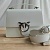 Кожаная сумка Love 25x18 см - White / Silver