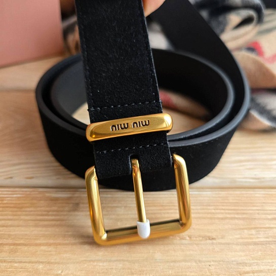 Замшевый ремень MIU MIU