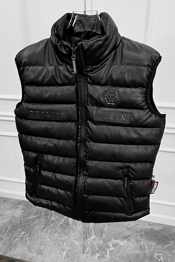 Мужской чёрный жилет Philipp Plein   