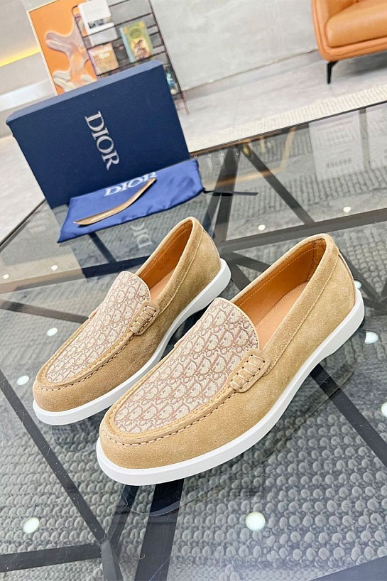 Мужские замшевые лоферы Dior
