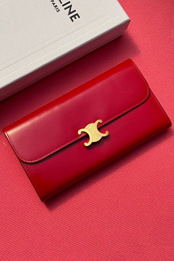Портмоне Celine Tromphe Premium 19x10x3 см - Red   