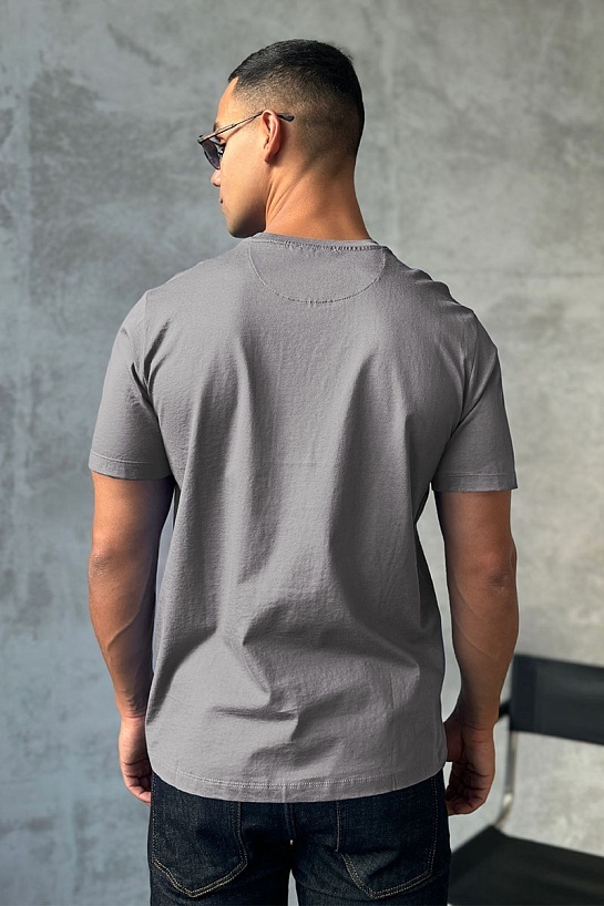 Мужская футболка Zilli серого цвета