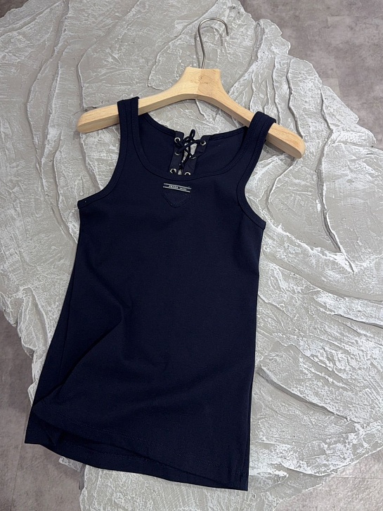 Женский чёрный топ Prada