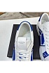 Кожаные кроссовки Valentino low-top - White / Blue