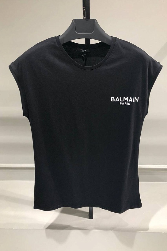 Женская футболка Balmain Paris - Black