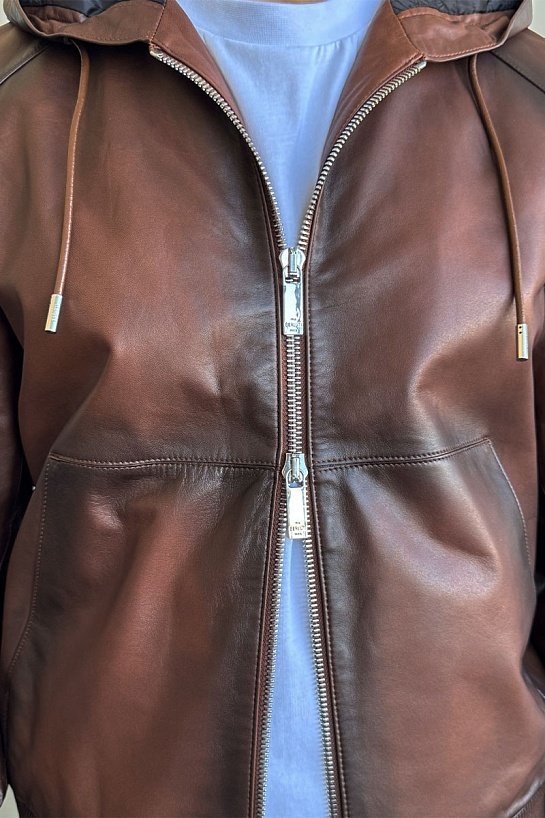 Мужская кожаная куртка Berluti Premium