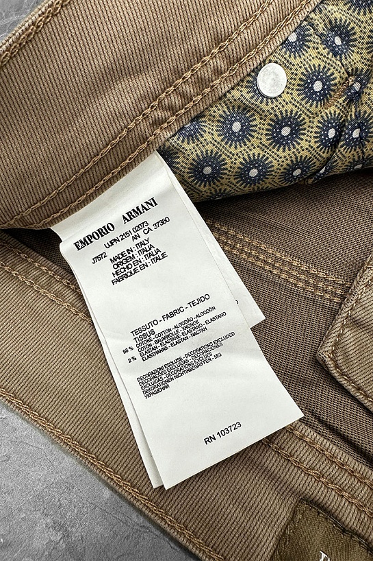 Мужские джинсы Emporio Armani straight - Brown
