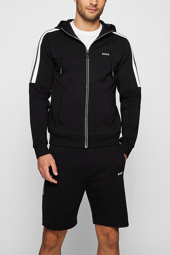 Спортивный костюм Hugo Boss side stripes - Black / White