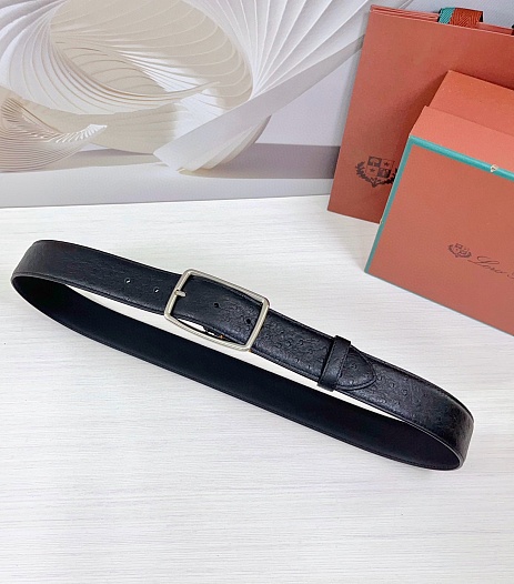 Кожаный ремень Loro Piana Premium (ширина 3.5 см)   