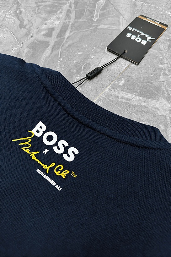 Тёмно-синяя футболка Hugo Boss Muhammad Ali