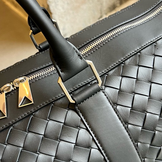 Дорожная кожаная сумка Bottega Veneta Premium 62.5x34x26.5 см   