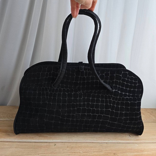 Замшевая сумка Jacquemus The Turismo Soft 38x23 см   