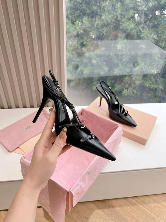 Женские туфли на каблуке MIU MIU premium
