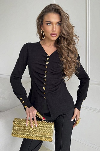 Женская кофта чёрного цвета Schiaparelli Premium   